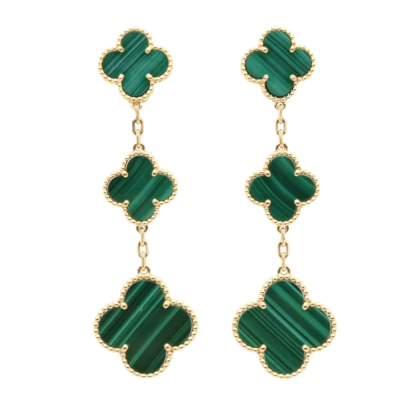 Van Cleef & Arpels Magic Alhambra 3-Piece Earrings in Yellow Gold