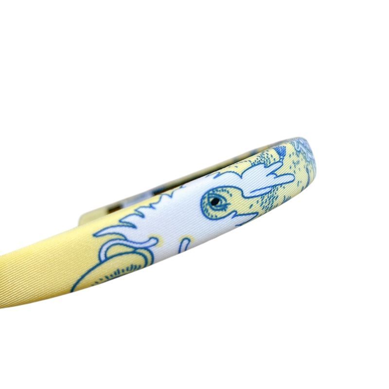 HERMES Elsa Headband in Yellow Silk - Exquisite Luxury Accessory