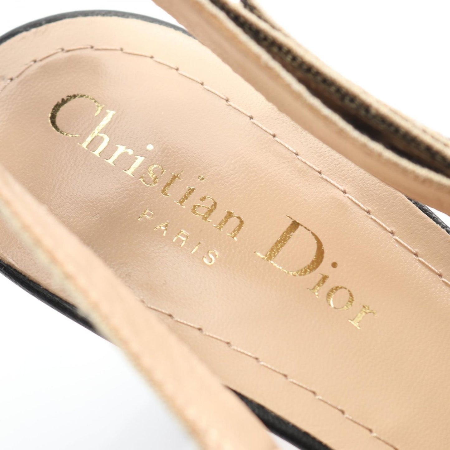 Dior J'ADIOR Canvas Pumps - Timeless Elegance in Black & Beige