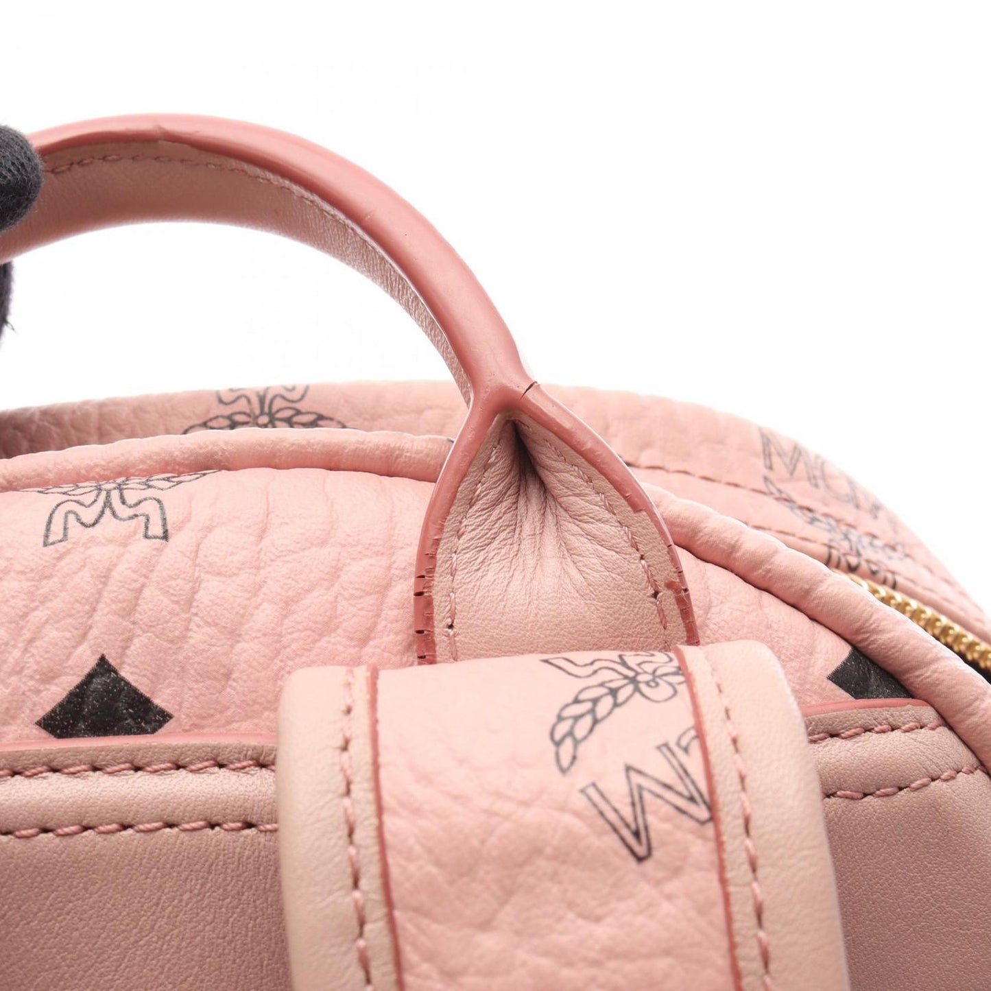 MCM Visetos Pink Leather Backpack - Exquisite Craftsmanship