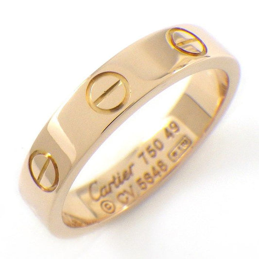 Cartier Love Ring Small Model B4085200 in K18 Pink Gold - Size 9
