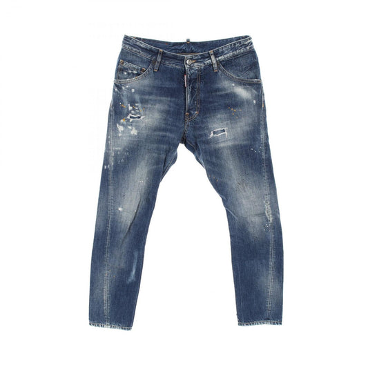 DSQUARED2 Indigo Blue Denim Pants - Timeless Elegance