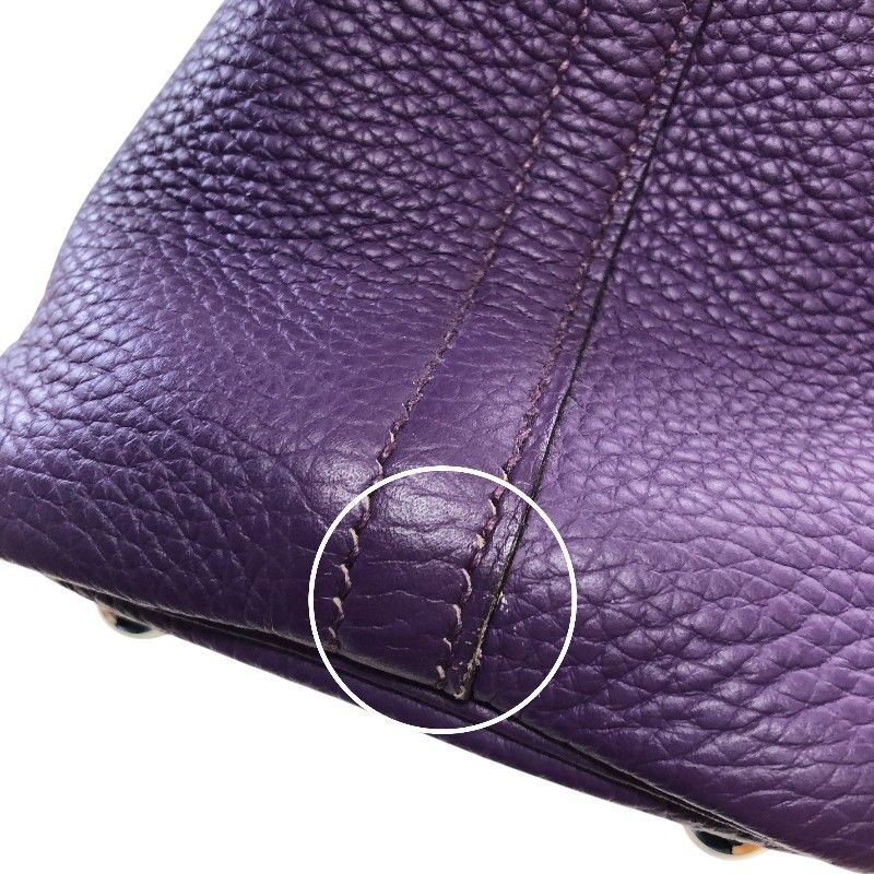 HERMES Bolide 31 in Ultra Violet with Silver Hardware - Exquisite Craftsmanship