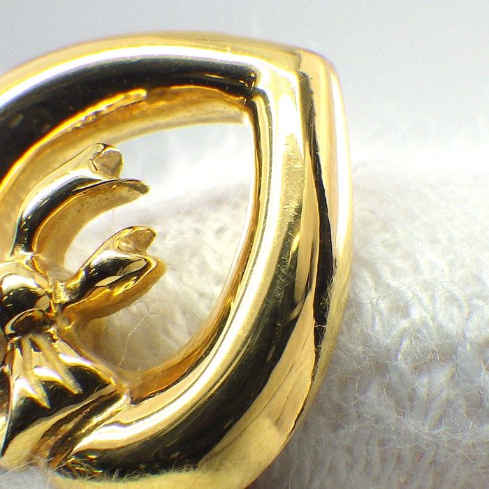 Tiffany & Co. Heart with Bow Necklace in K18 Yellow Gold