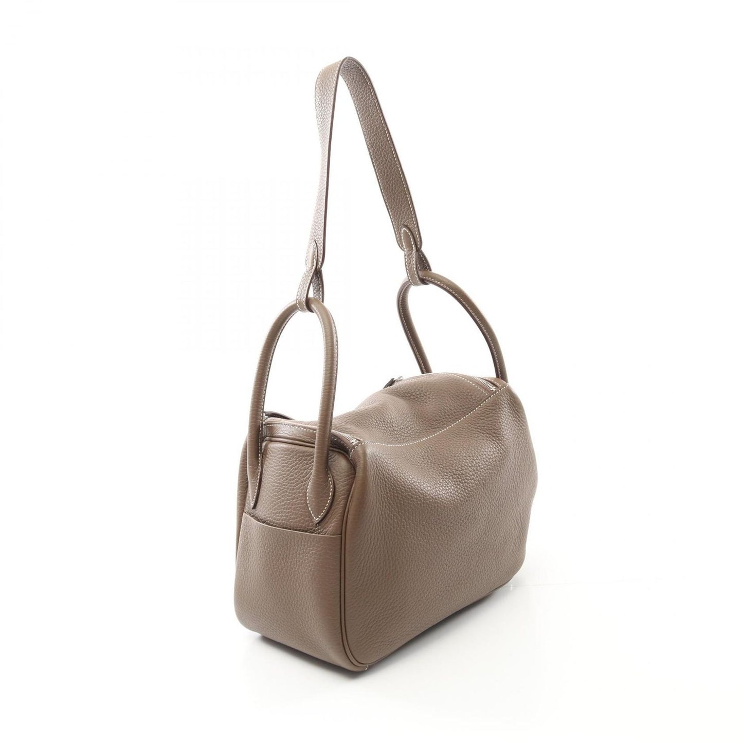 HERMES Lindy 26 Shoulder Bag in Etoupe - Timeless Elegance
