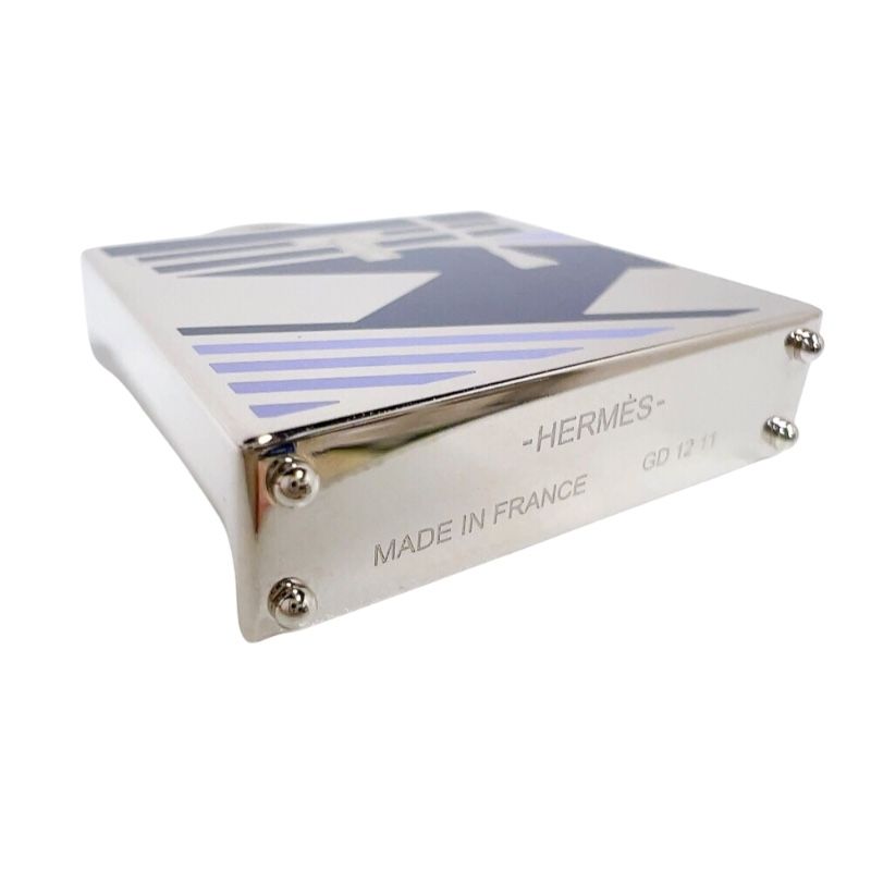 HERMES Curiosité Kelly Charm - Blue & Silver Unisex Accessory