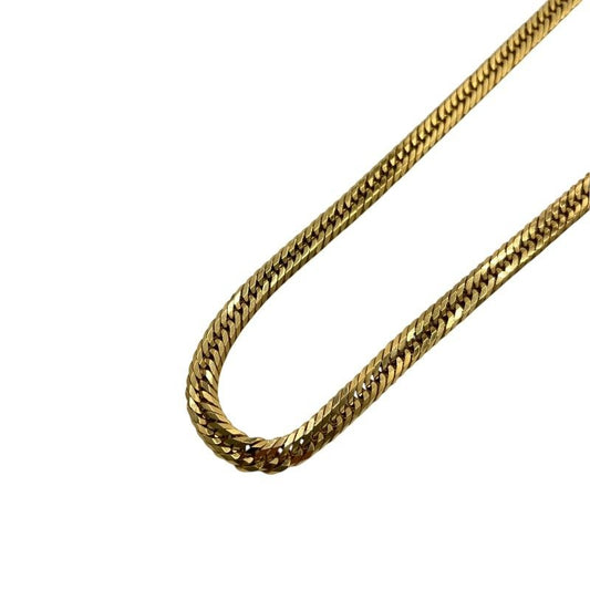 Exquisite 12-Faceted Triple K18 Figaro Necklace for Men