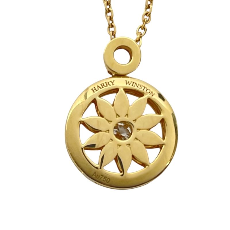 Harry Winston Winston Gate Diamond Necklace in 18K Yellow Gold