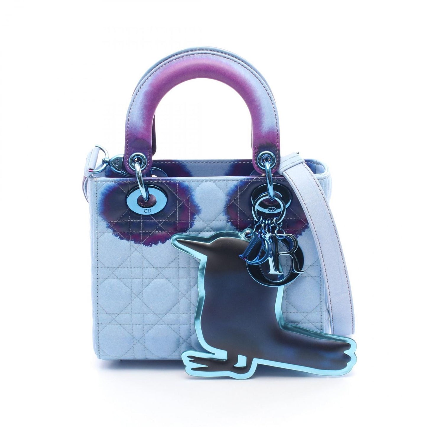 Dior Lady Art7 Handbag in Light Blue/Purple - Exquisite Craftsmanship