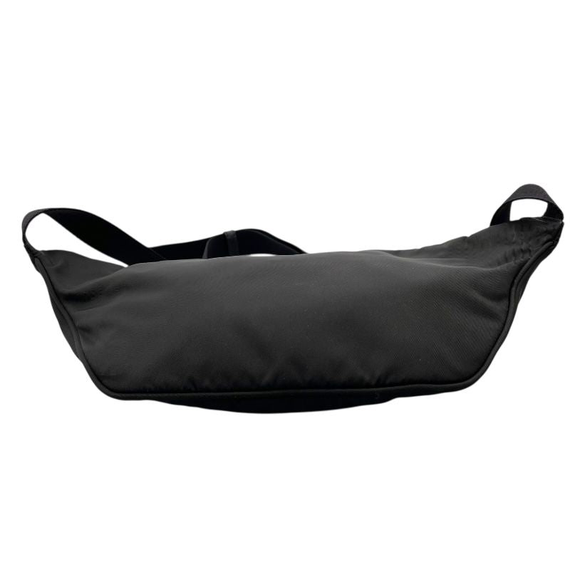PRADA Black Nylon Waist Bag with Silver Hardware - Men's Luxury Accessory