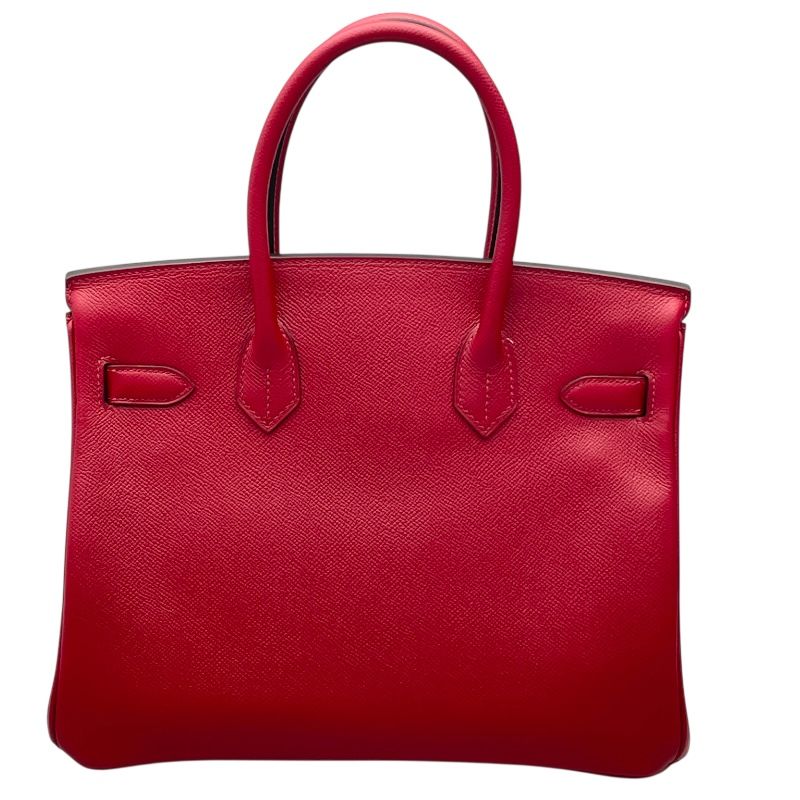 HERMES Birkin 30 A刻 Rouge Grenat with Silver Hardware - Exquisite Craftsmanship