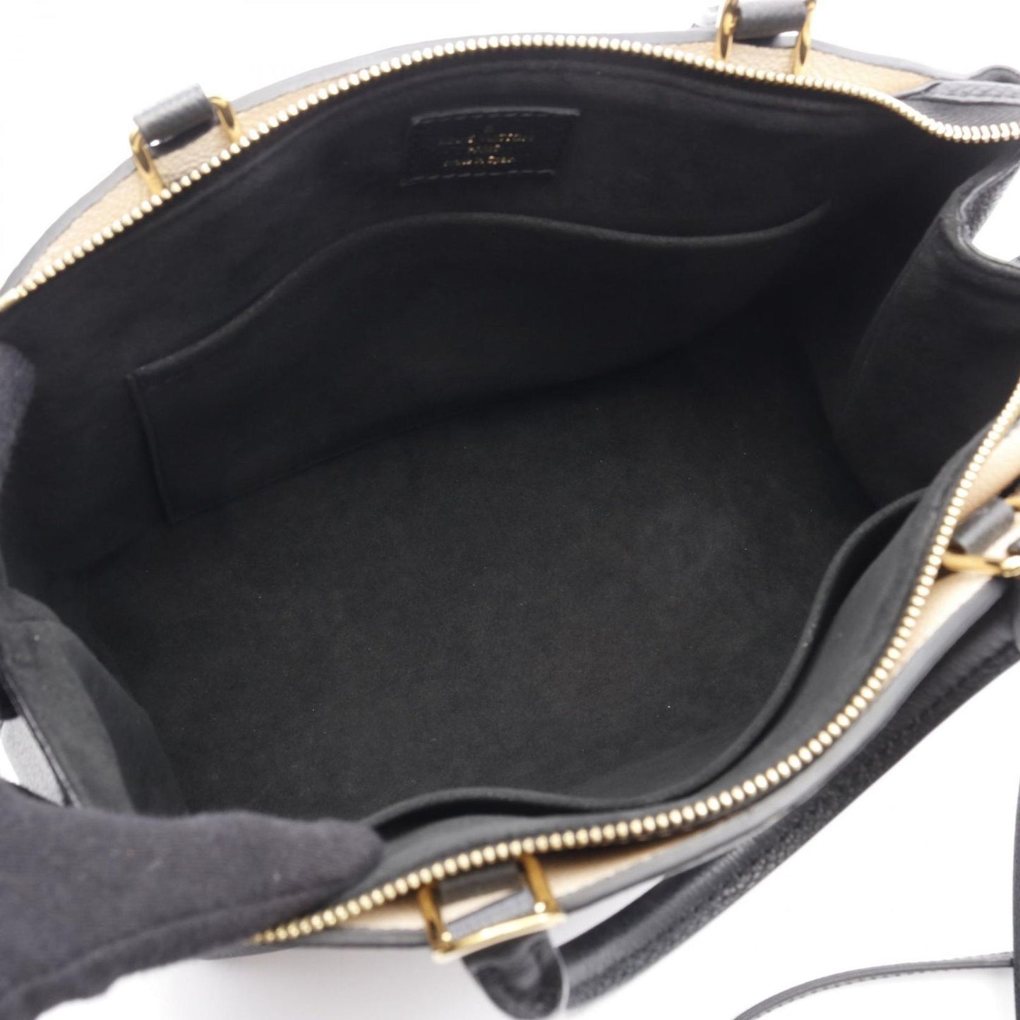 Louis Vuitton Petit Palais PM Bi-Color Handbag - Black/Beige Leather