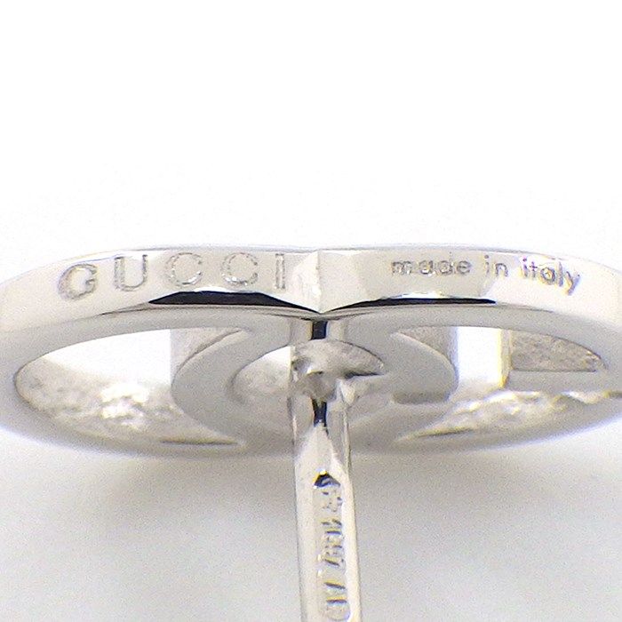 GUCCI GG Running Logo K18 White Gold Earrings - Exquisite Craftsmanship