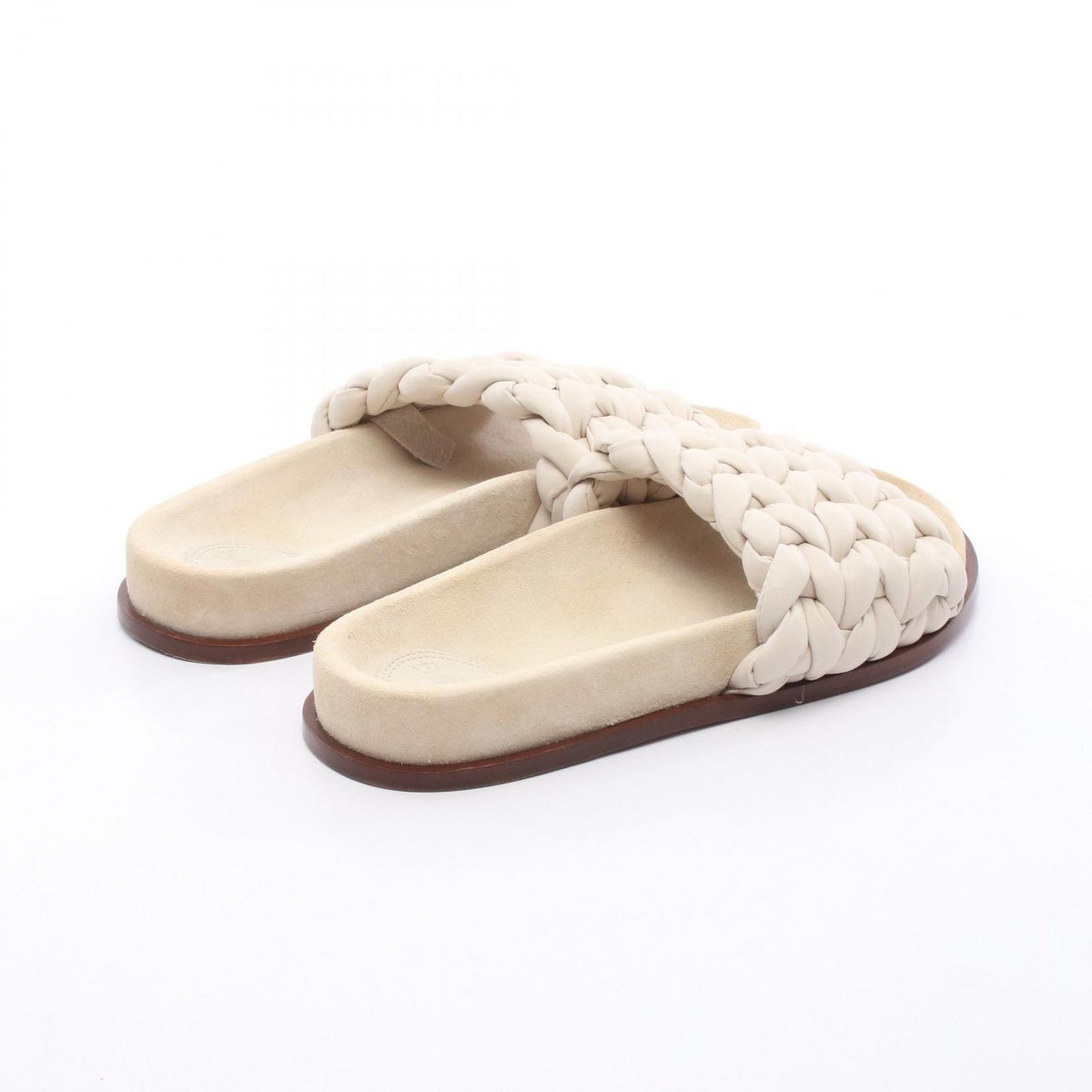 Chloe Woven Leather Sandals - Elegant Ivory Design