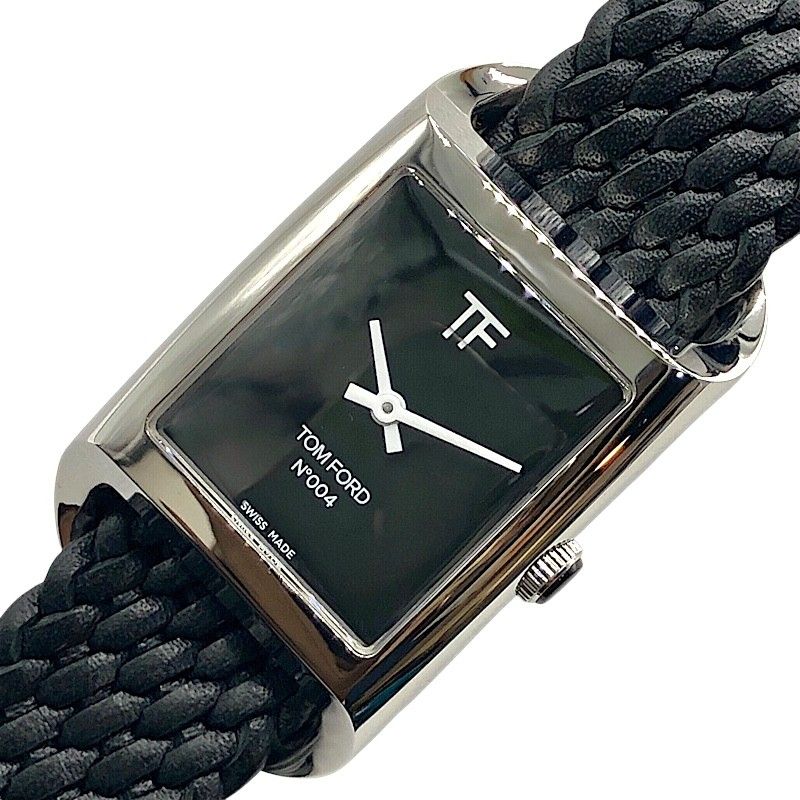 TOM FORD N.004 Black & Silver Ladies Quartz Watch - Pristine Condition