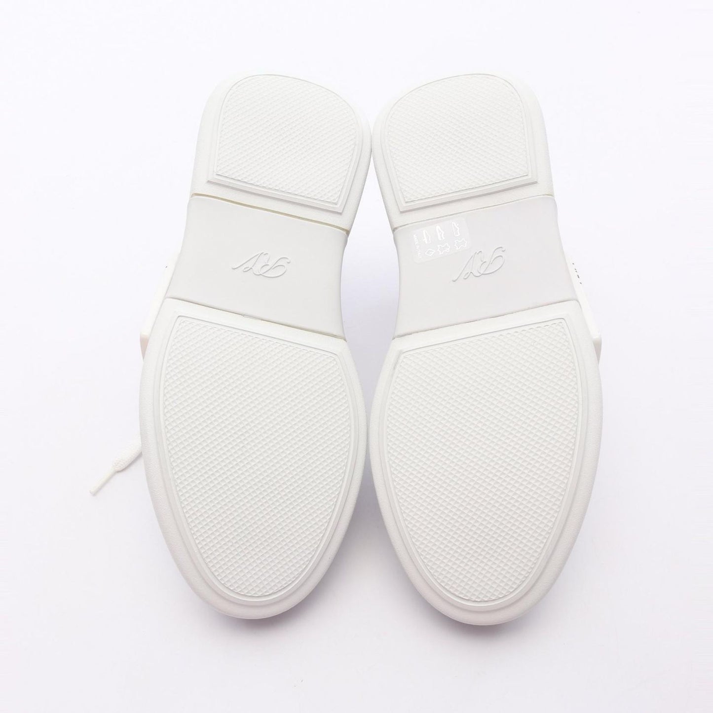 Roger Vivier VIV SKATE Leather Sneakers - Pristine White - Size 34