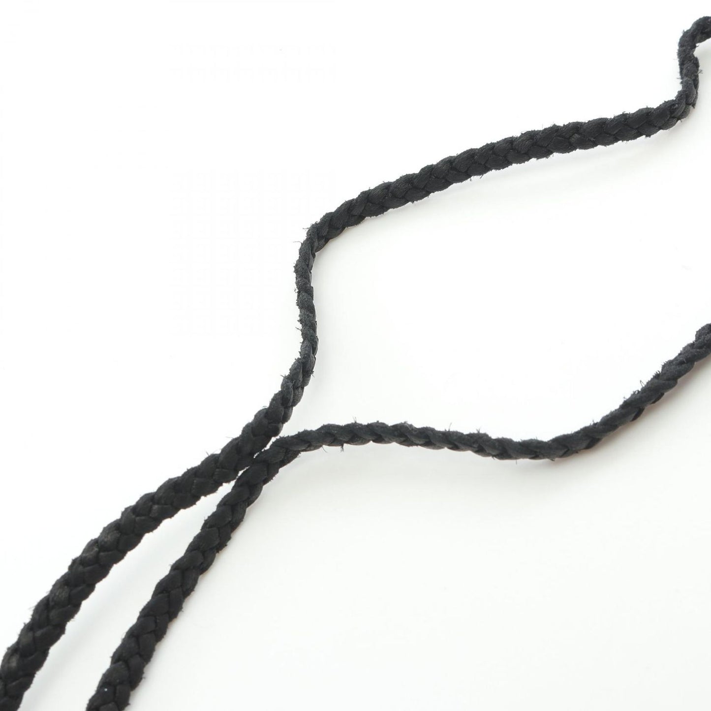 CHROME HEARTS Leather Braid Scroll Necklace - Silver925