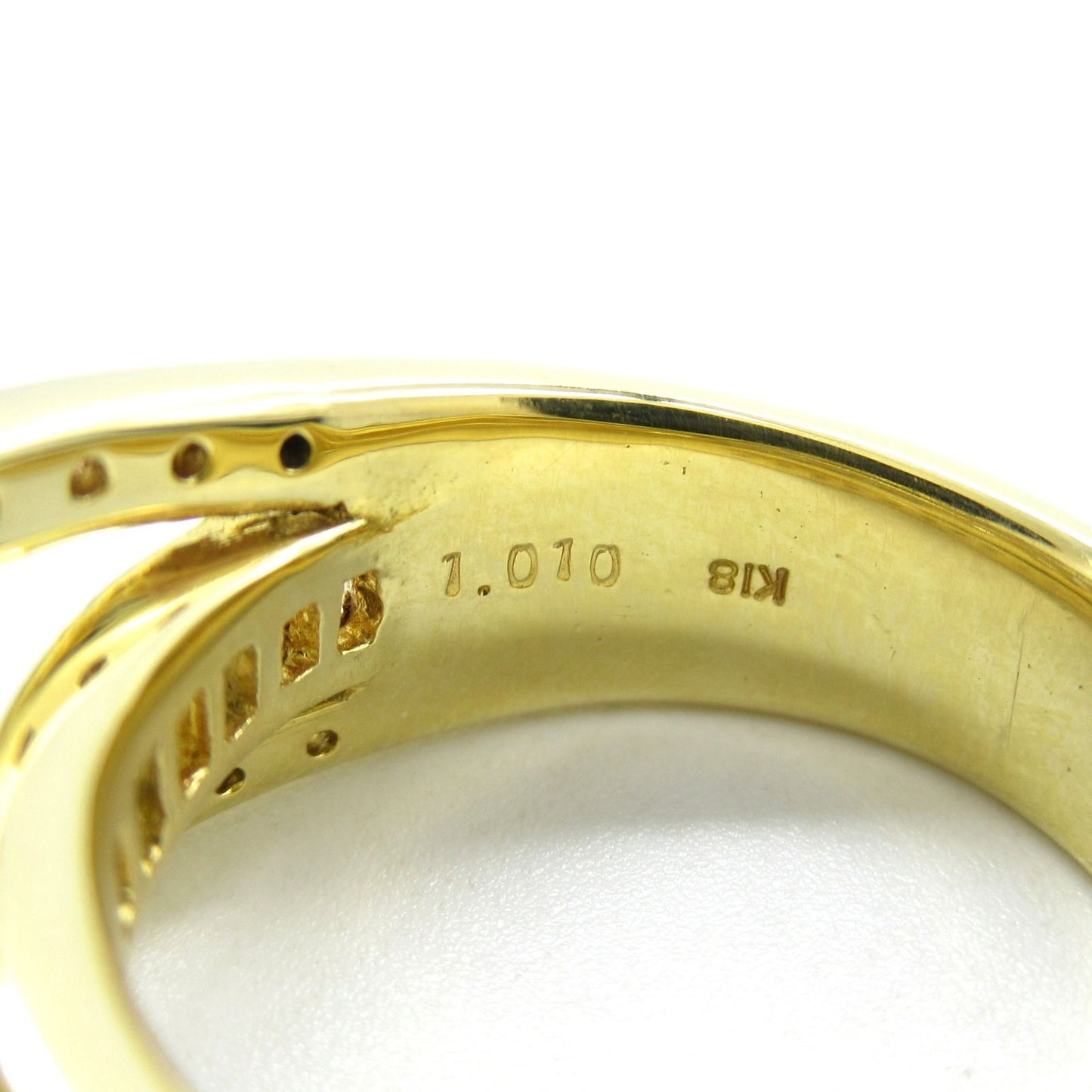 Exquisite K18 Yellow Gold Diamond Ring - 1.01ct Luxury Jewelry