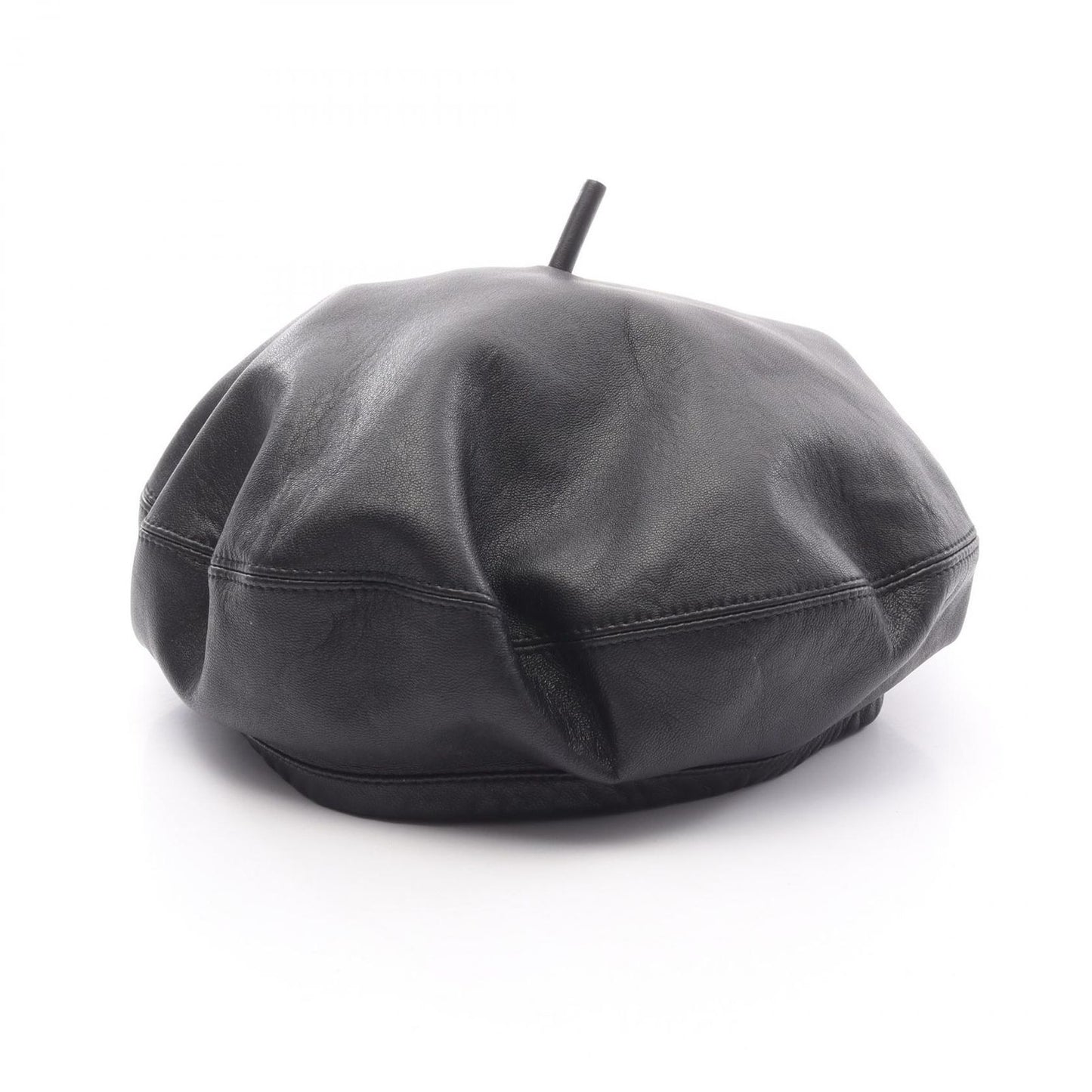 Dior Logo Leather Beret Hat - Timeless Elegance