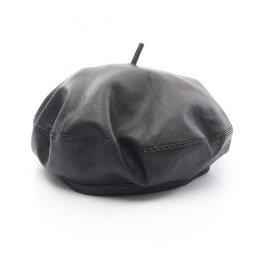 Dior Logo Leather Beret Hat - Timeless Elegance