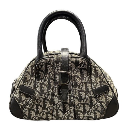 Christian Dior Trotter Handbag in Black Canvas - Unisex Luxury