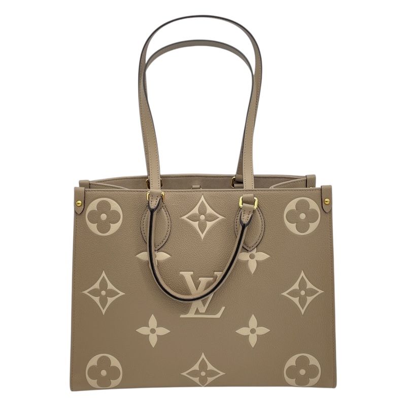 Louis Vuitton OnTheGo MM Monogram Empreinte Handbag - Turquoise Cream