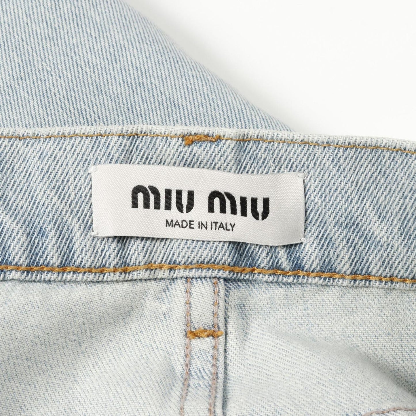 Miu Miu Denim Pants GWP438 - Exquisite Blue Cotton Elegance