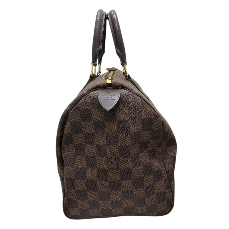 Louis Vuitton Speedy 30 Handbag - Brown Damier with Gold Hardware