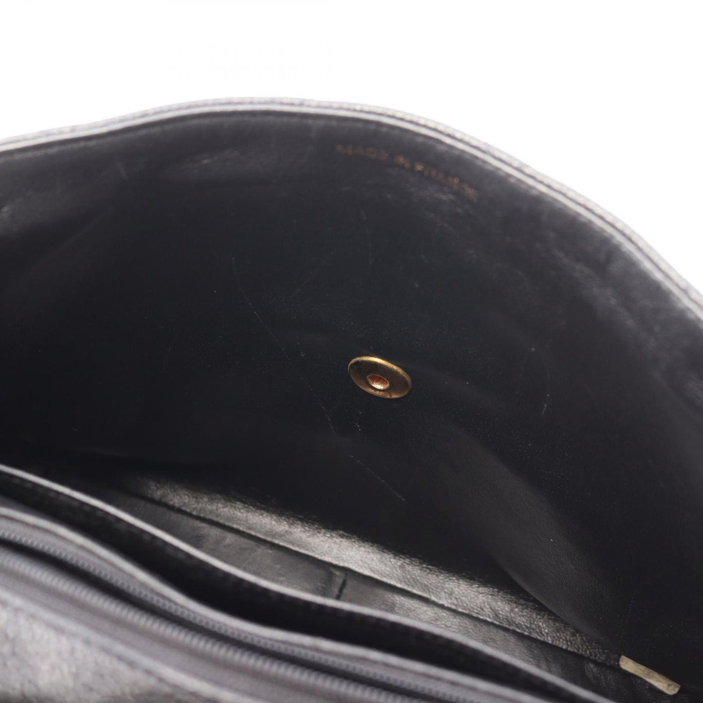 CHANEL Matelassé Single Flap Shoulder Bag in Black Leather