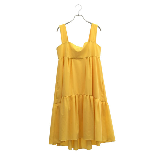 FOXEY NEW YORK Elegant Yellow Strap Dress - Timeless Sophistication