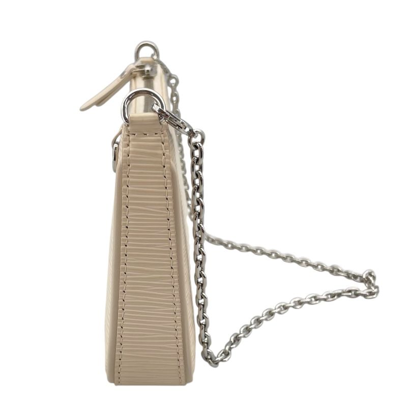 Louis Vuitton Easy Pouch M80479 White Epi Leather Shoulder Bag