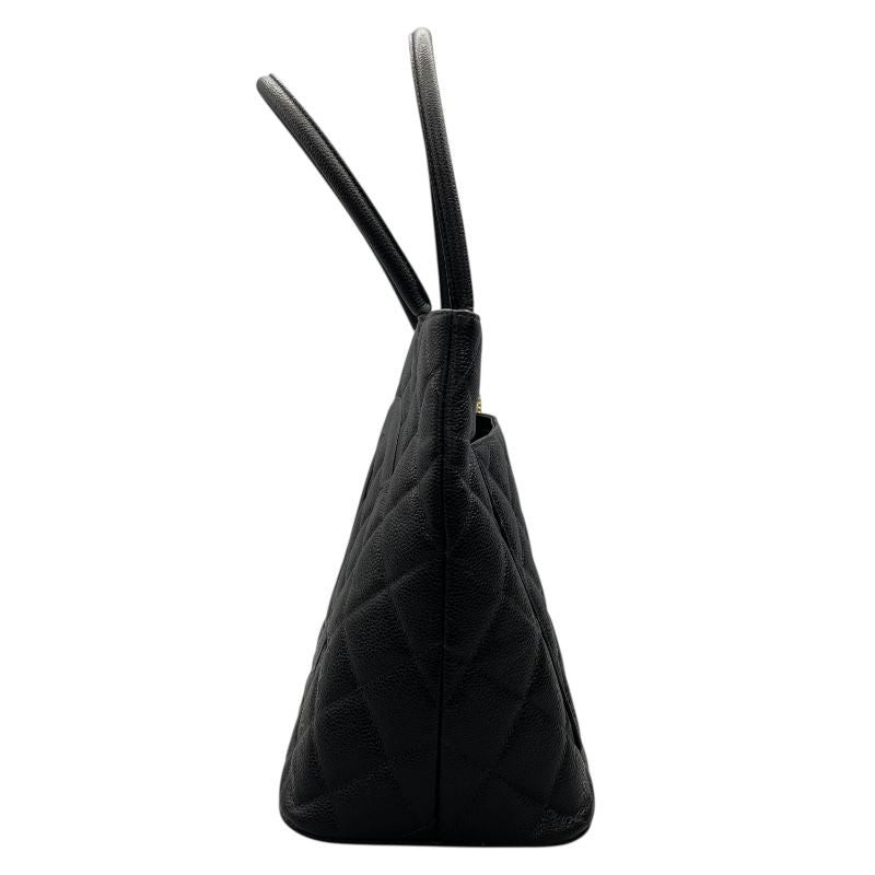 CHANEL Reissue Tote A01804 Black Caviar Skin with Gold Hardware