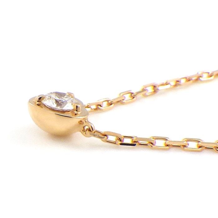 Cartier Heart Necklace with Diamond in K18 Pink Gold