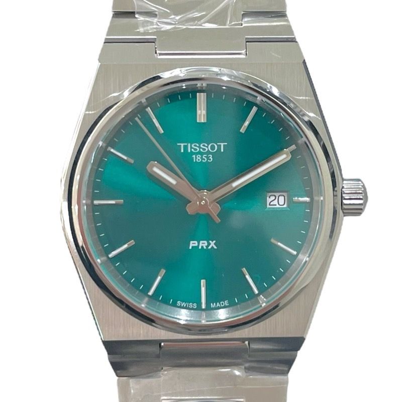 TISSOT PRX 35MM Green Dial Quartz Men's Watch - Luxury Timepiece