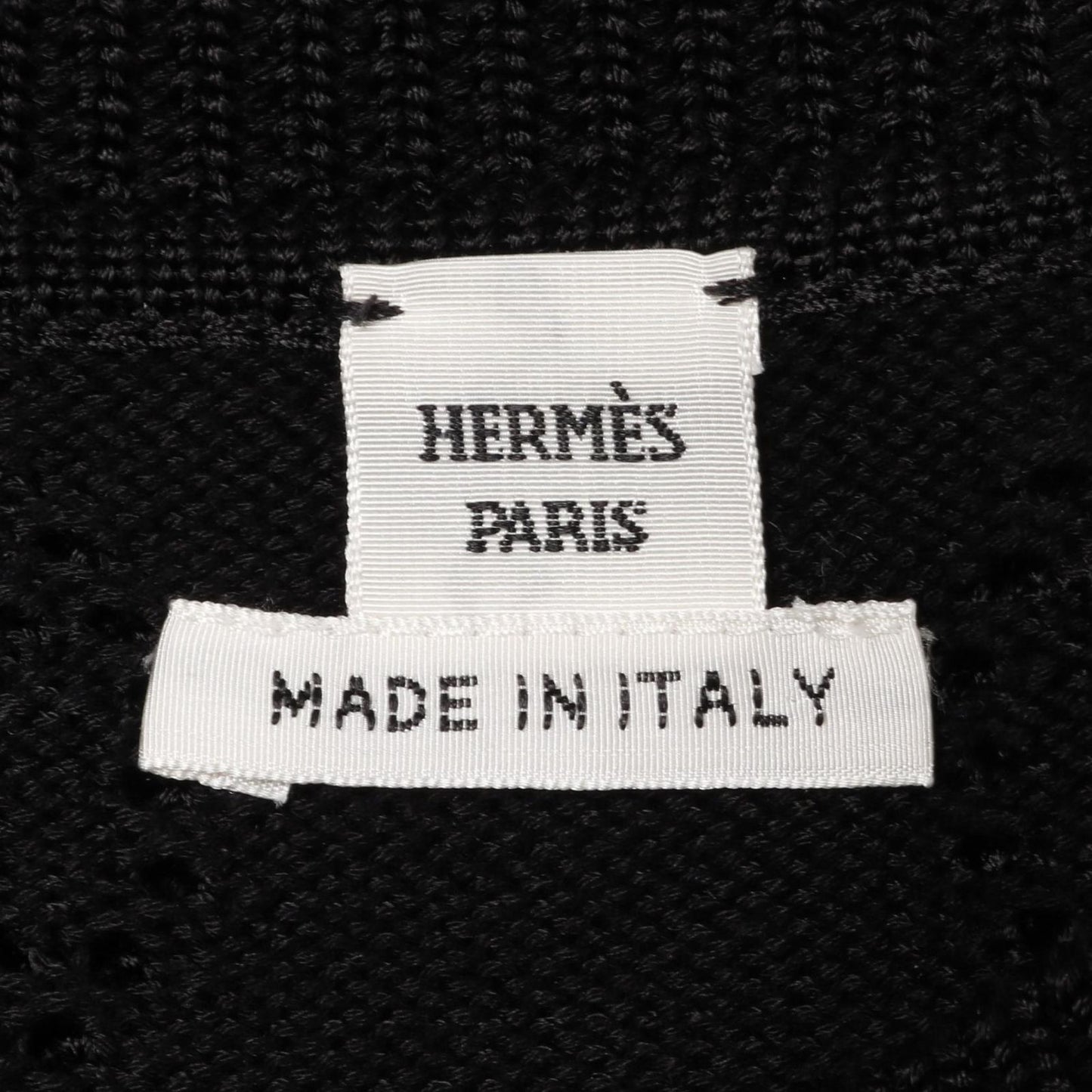 HERMES H-Lift Cardigan in Black Rayon - Timeless Elegance