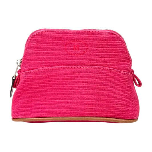 HERMES Bolide Pouch 15 in Pink with Silver Hardware