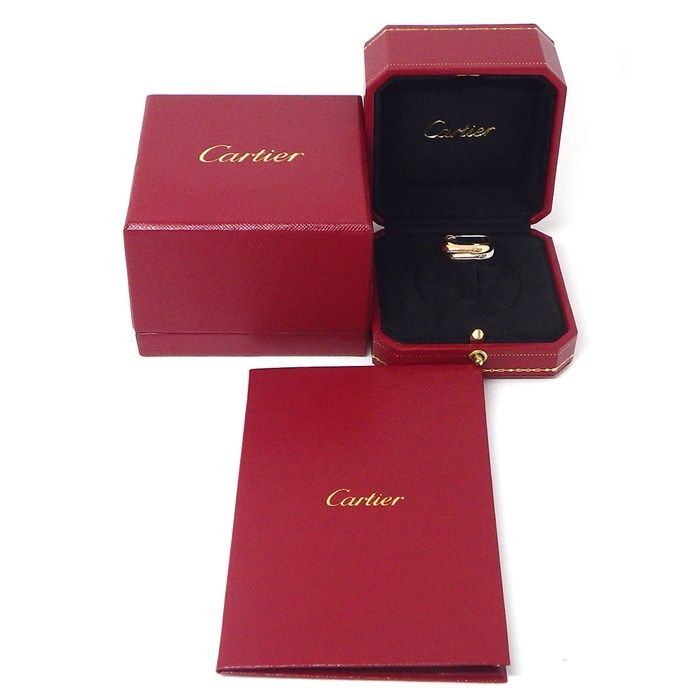 Cartier Trinity Classic Cushion Shape Ring in Tri-Color Gold