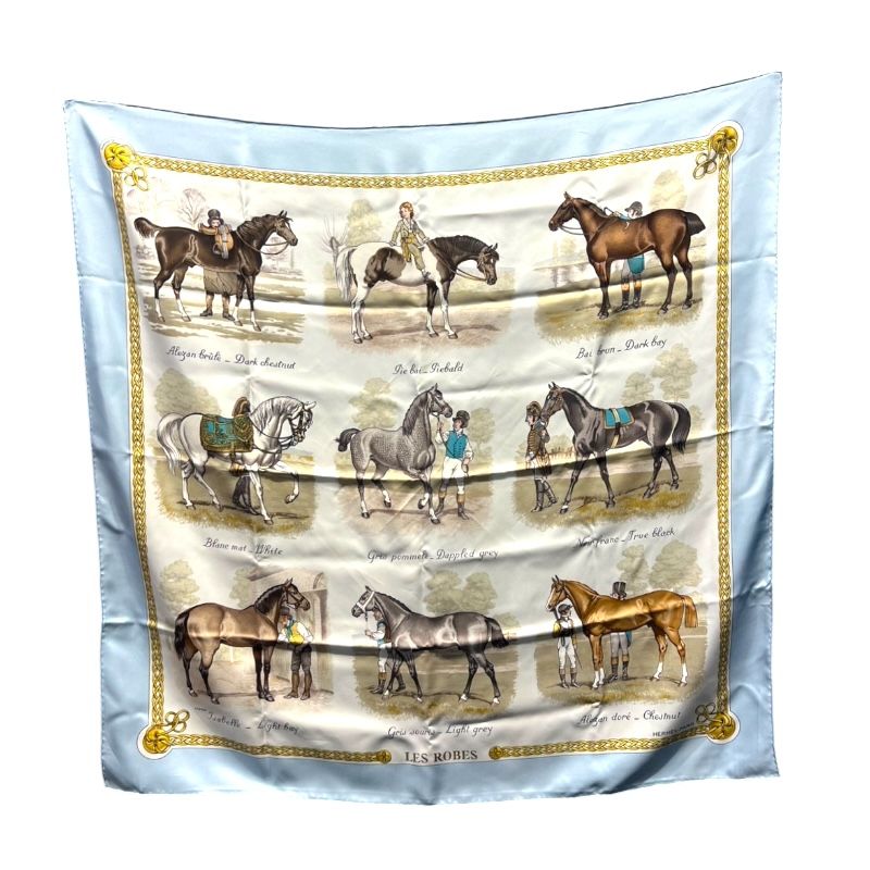 HERMES Les Robes Multicolor Silk Scarf - Timeless Elegance