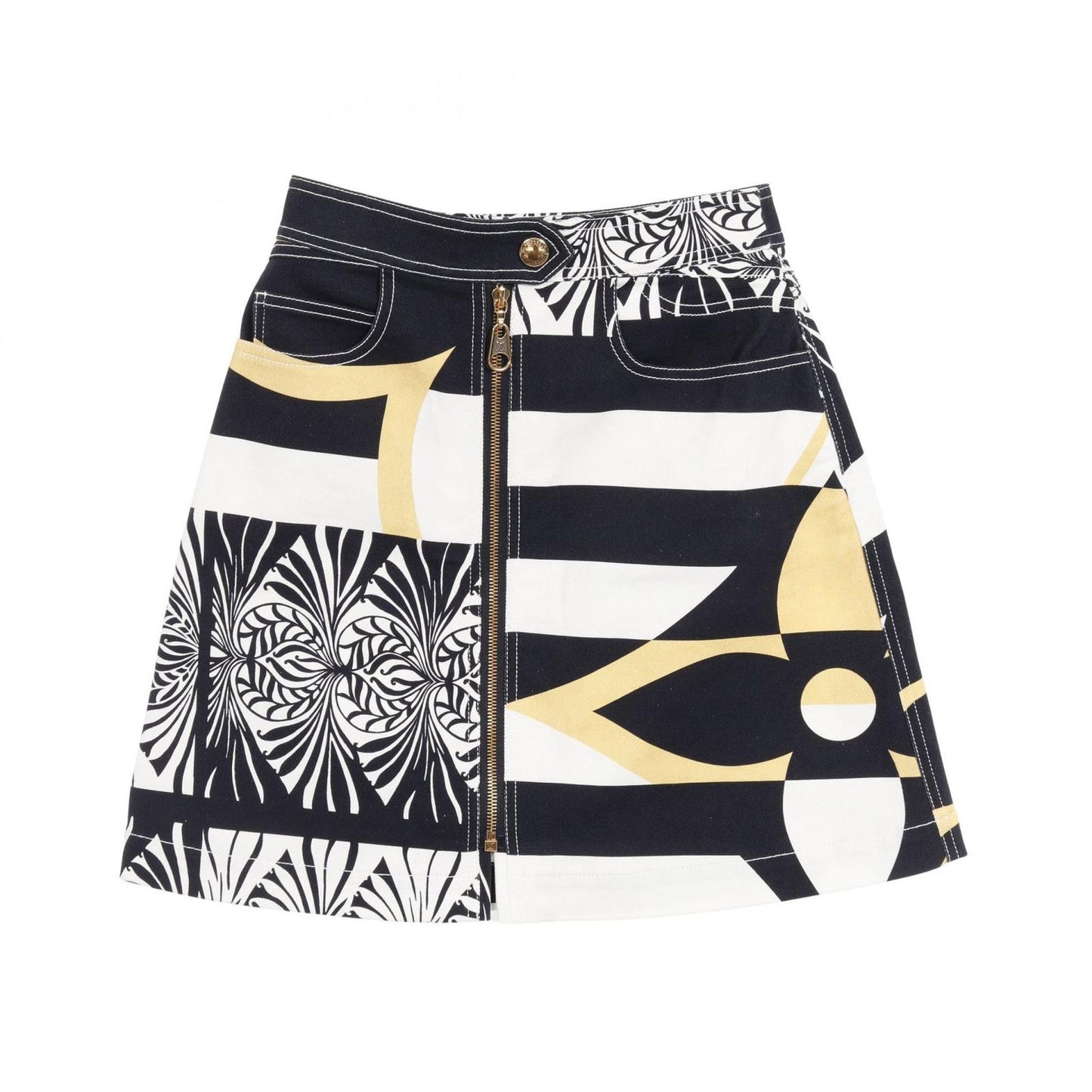 Louis Vuitton Monogram Blazon Skirt - Exquisite Cotton Elegance