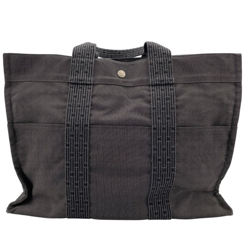 HERMES Émile Line Tote MM in Gray with Silver Hardware