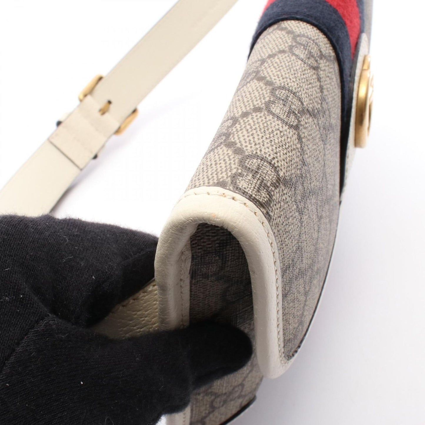 GUCCI GG Supreme Ophidia Belt Bag - Beige/White Luxury Accessory