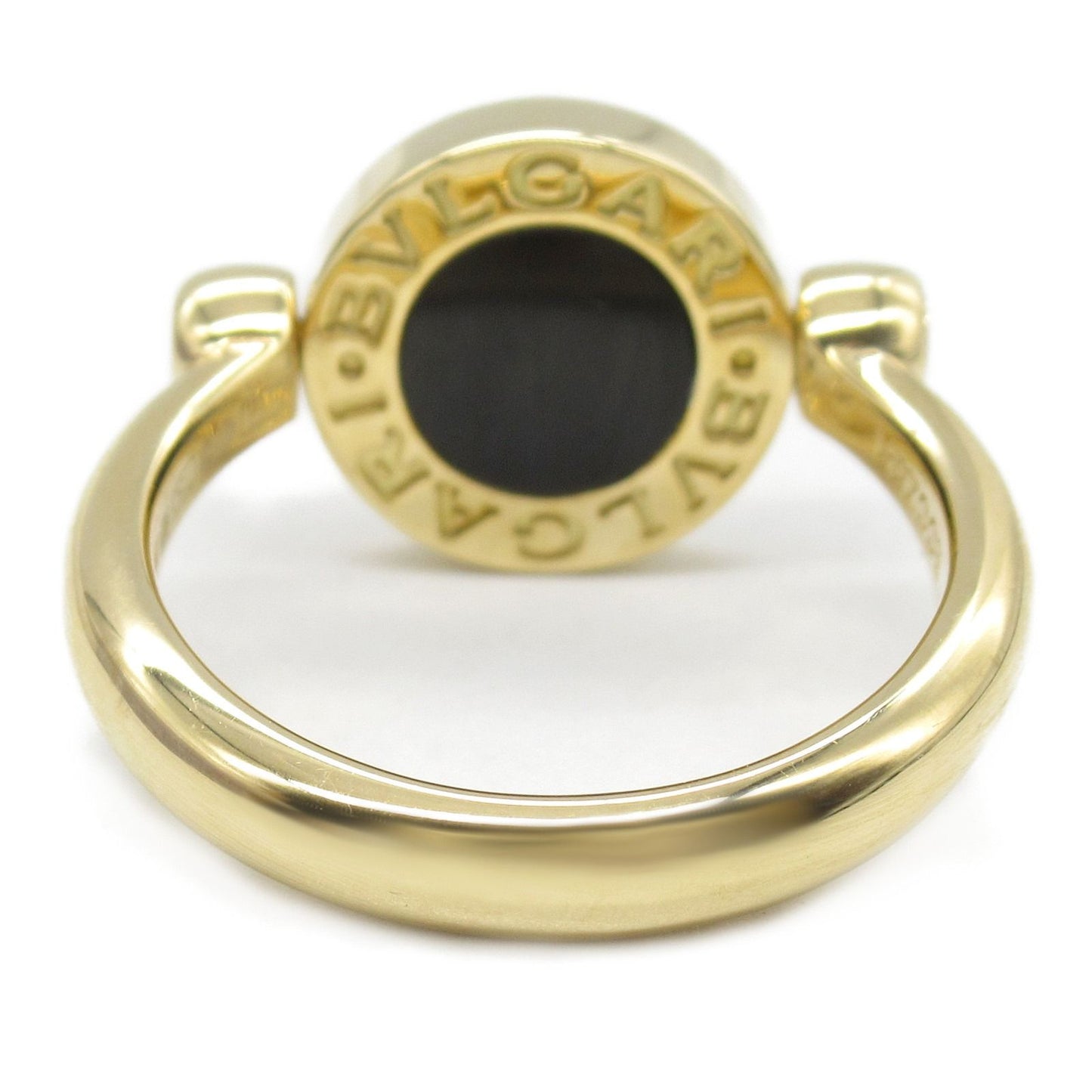 BVLGARI B.zero1 Mother of Pearl Ring in 18K Yellow Gold