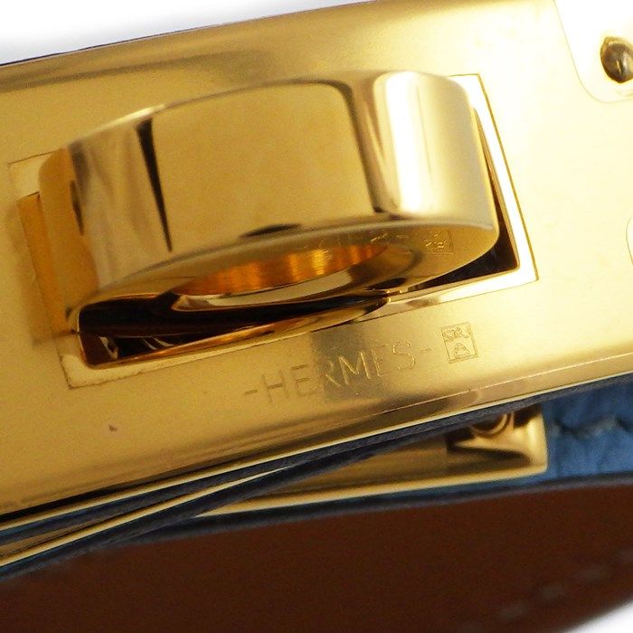 HERMES Kelly Double Tour Bracelet - Blue Cielo - 2022 Edition