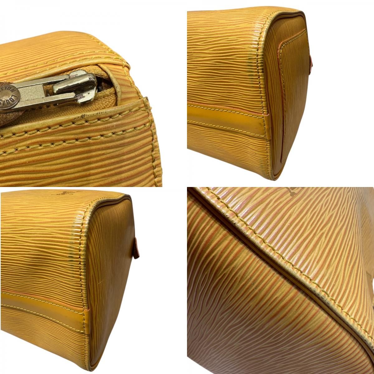 Louis Vuitton Speedy 25 Epi Leather Handbag in Tassili Yellow