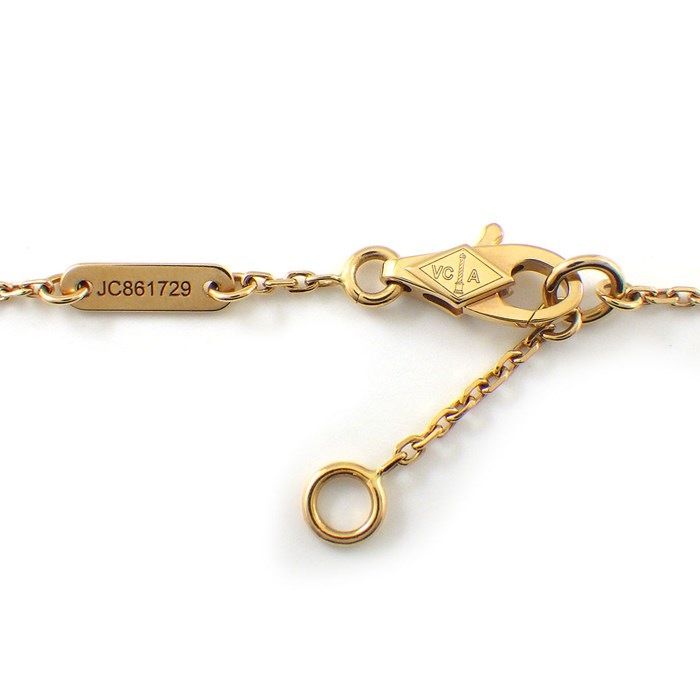Van Cleef & Arpels Frivole Mini Necklace with Ruby in K18 Pink Gold
