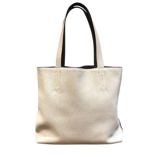 HERMES Double Sens 28 Tote Bag in Etain Beton Togo Leather