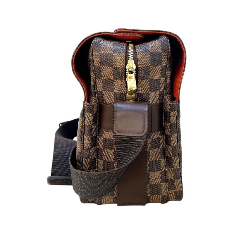 Louis Vuitton Naviglio N45255 Brown Damier Shoulder Bag for Women