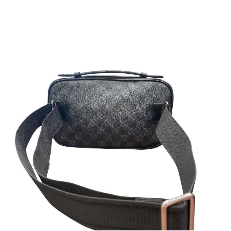 Louis Vuitton Ambreuil N41289 Black Damier Men's Shoulder Bag