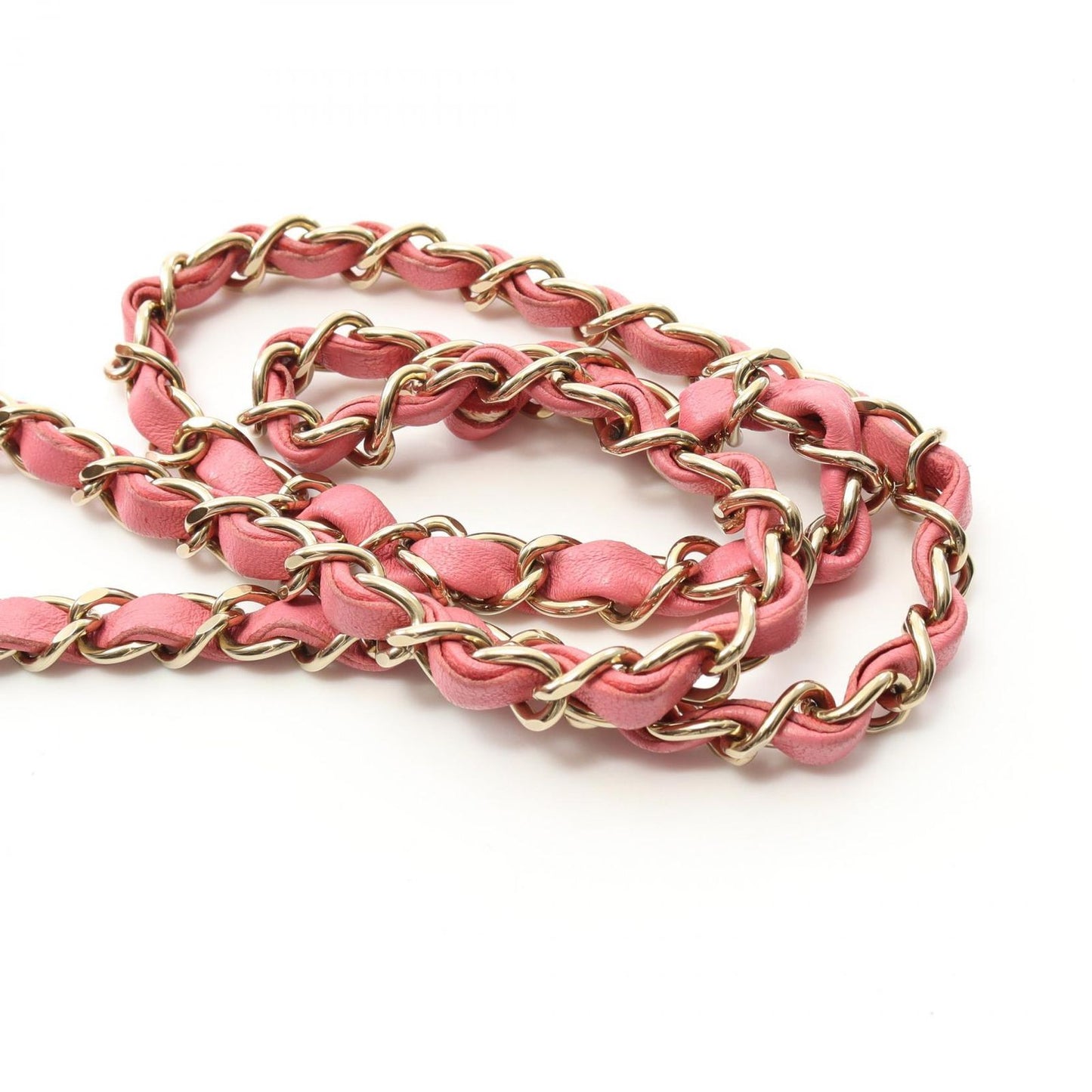 CHANEL Mini Matelassé Shoulder Bag in Pink Lambskin - A35200