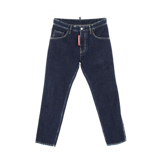 DSQUARED2 Indigo Blue Denim Pants - Timeless Elegance